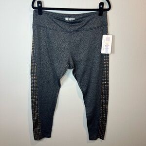 Lularoe Jordan Leggings Spacedye Black Polkadots Stretchy Activewear Women's XXL